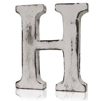 SSL-14 - Lettres Shabby Chic - H - Vendu en 4x unité/s par extérieur 2