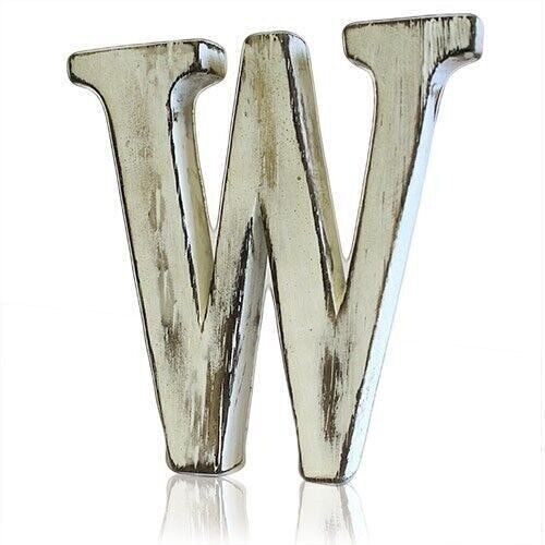 SSL-29 - Shabby Chic Letters - W - Sold in 4x unit/s per outer