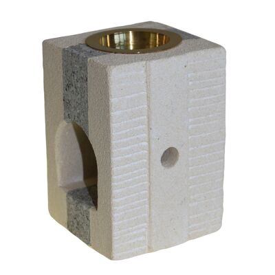 SSOB-08 - Stone Oil Burner - Combo Square - Sold in 1x unit/s per outer
