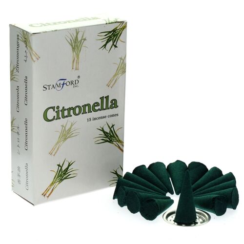 StamC-14 - Citronella Cones - Sold in 12x unit/s per outer