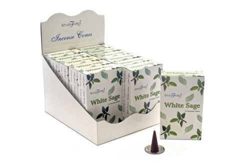 StamC-16 - White Sage Cones - Sold in 12x unit/s per outer