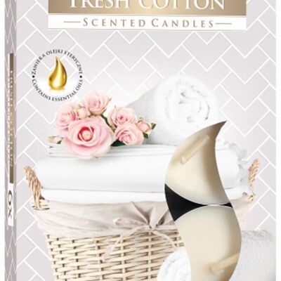 STL-21 - Set of 6 Scented Tealights - Fresh Cotton - Sold in 12x unit/s per outer
