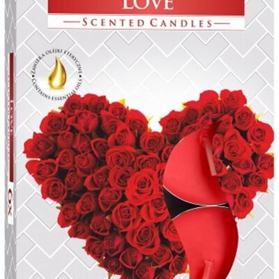 STL-24 - Juego de 6 velas de té perfumadas - Amor - Vendido en 12x unidad/es por exterior