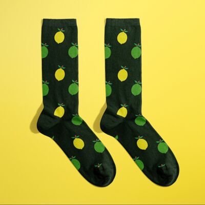 Tenlo en los calcetines de limón - amarillo y verde.