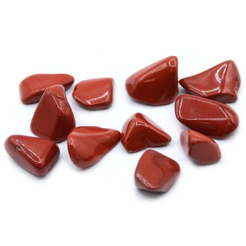 TBm-05 - XL Tumble Stones - Jasper - Red - Sold in 24x unit/s per outer