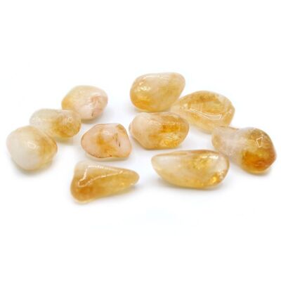 TBm-28 - L Tumble Stones - Citrino - Brasile - Venduto in 24 unità per esterno