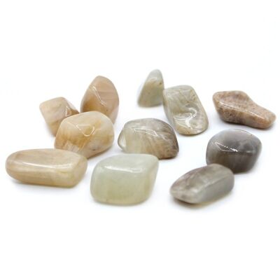 TBm-37 - L Tumble Stones - Moonstone - Sold in 24x unit/s per outer