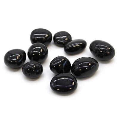 TBm-43 - L Tumble Stones - Tormalina nera - Venduto in 24 unità per esterno