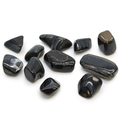 TBm-48 - L Tumble Stones - Blue Tiger Eye - Sold in 24x unit/s per outer