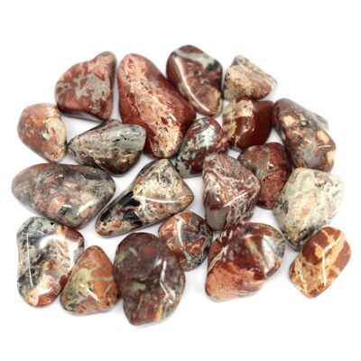 TBML-05 - Jaspe de pierres précieuses africaines - Bréchique - Léger - Vendu en 20x unité/s par extérieur