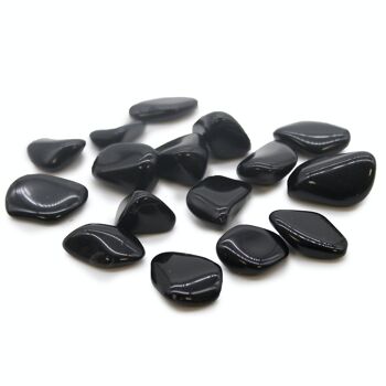 TbmM-09 - M Tumble Stone - Obsidian Black - Vendu en 24x unité/s par extérieur 1