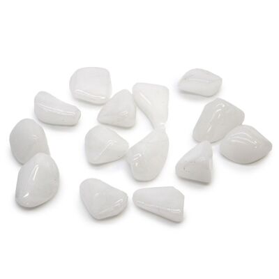 TbmM-13 - M Tumble Stones - Cuarzo Nieve - Vendido en 24x unidad/es por exterior