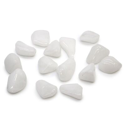 TbmM-13 - M Tumble Stones - Quartz Snow - Sold in 24x unit/s per outer