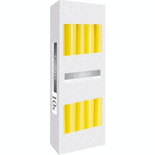 Tcand-01 - Taper Candle - Yellow - Sold in 10x unit/s per outer