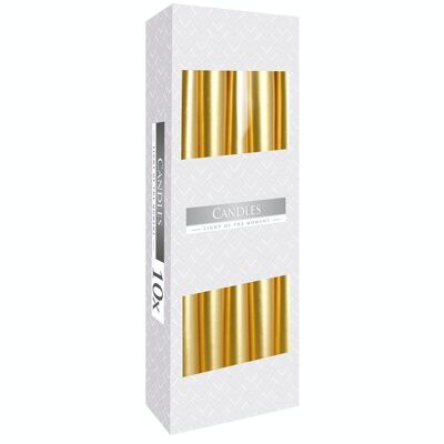 Tcand-09 - Taper Candle - Gold - Sold in 10x unit/s per outer