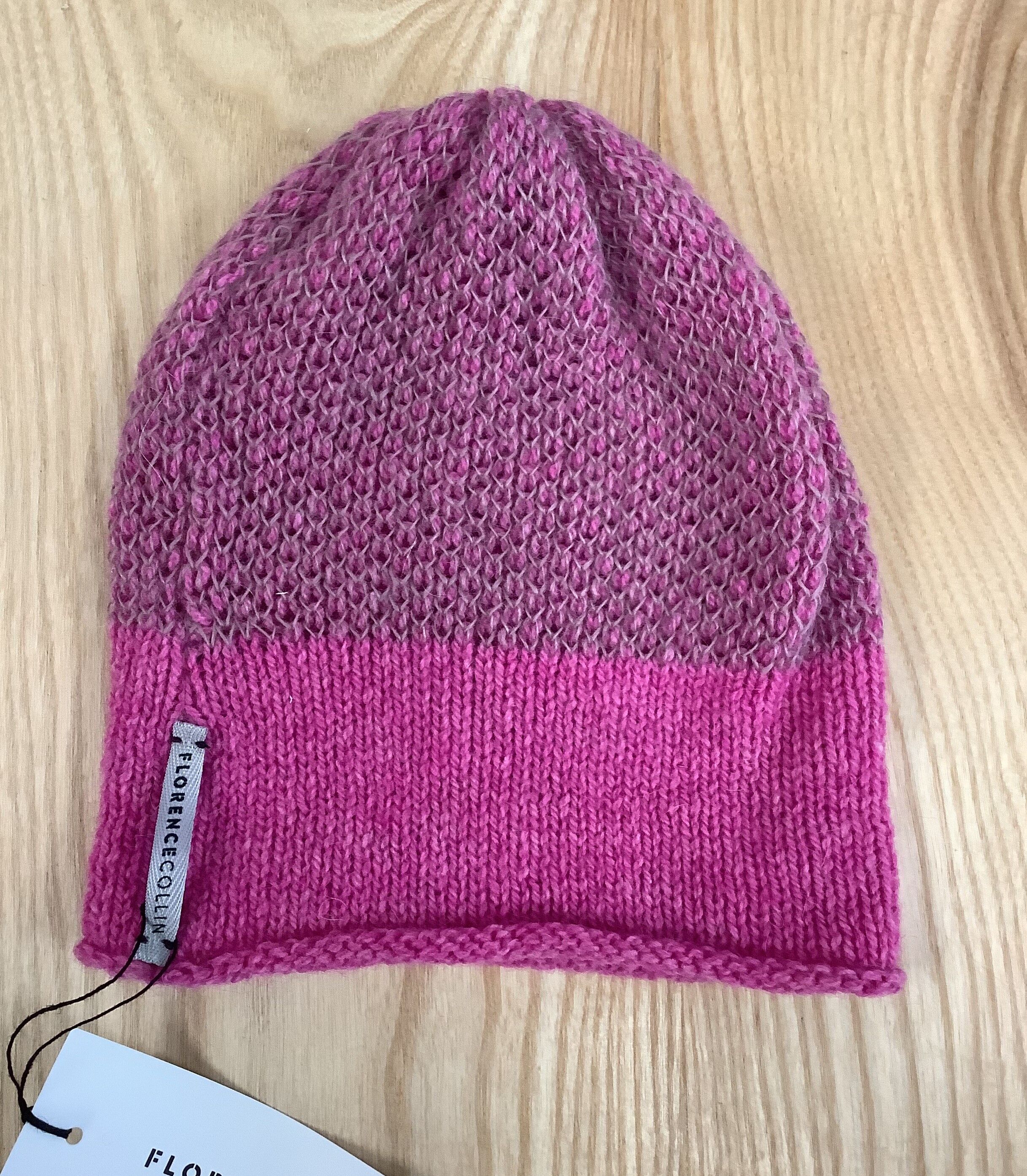 Compra Gorro Corum Rose Bonbon de lana de llama Merino y Mohair