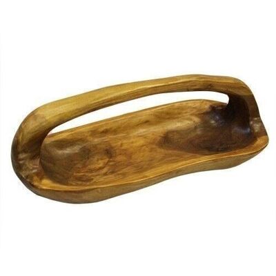 TeakB-07 - Bowl with Handle aprox 30cm - Sold in 1x unit/s per outer