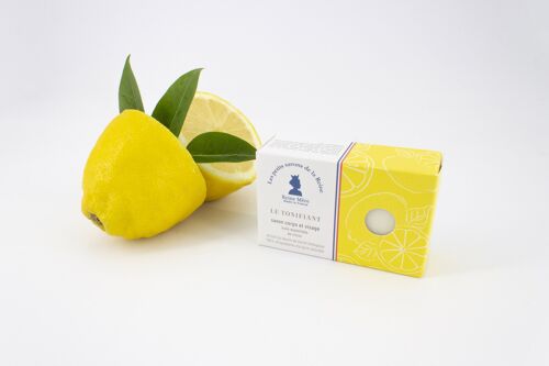 Savon - Le tonifiant - Huile essentielle de Citron - (made in France) 100% naturel