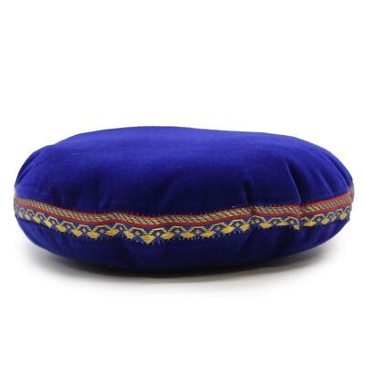 Tib-52 - Singing Bowl Velvet Cushion - 16cm (Assorted Colours) - Sold in 1x unit/s per outer