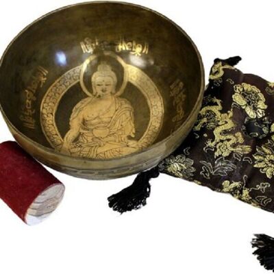 Tib-74 - Buddha dorato in ottone - Set speciale S'Bowl - Venduto in 1x unità per esterno