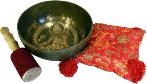 Tib-75 - Brass Golden Tara - Special S'Bowl Set - Sold in 1x unit/s per outer