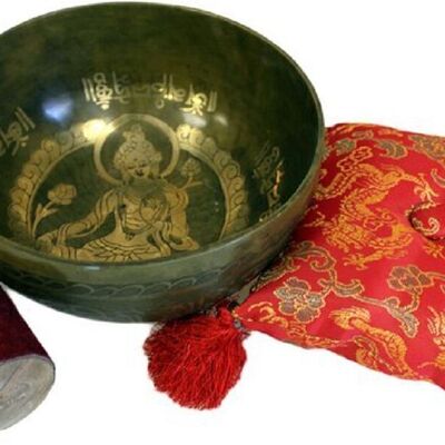 Tib-75 - Brass Golden Tara - Special S'Bowl Set - Sold in 1x unit/s per outer