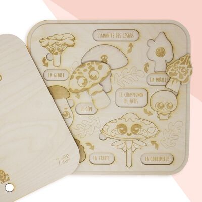 Puzzle 3D di funghi