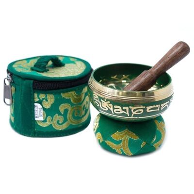 TIBS-14 - Mini Singing Bowl Gift Set - Green - Sold in 1x unit/s per outer