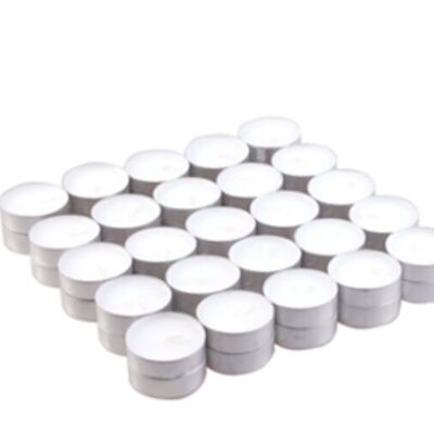 TLS-07 – Teelicht ohne Duft (4 Std.) – Verkauft in 50 Einheiten pro Packung