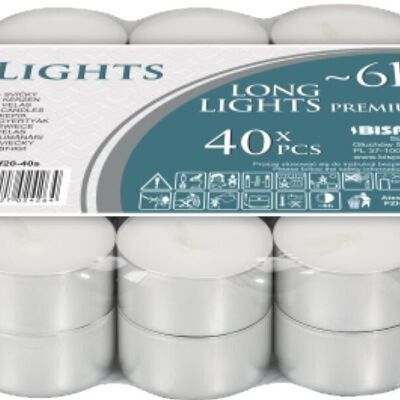 TLS-09 - Unscented Tealight - 6h - Sold in 40x unit/s per outer