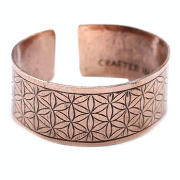 TMB-02 - Bracelet Tibétain en Cuivre - Fleur de Vie - Vendu en 1x unité/s par extérieur 5