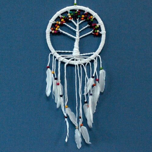 TOLD-03 - Tree of Life Dreamcatcher - Cotton 22cm (assorted) - Sold in 3x unit/s per outer