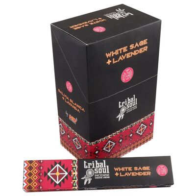 TribalSi-05 - Tribal Soul Incense- White Sage + Lavender - Vendido en 12x unidad/es por exterior