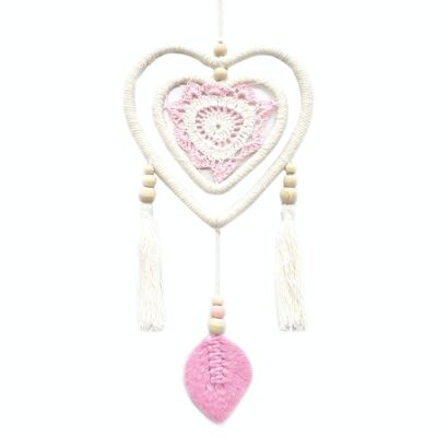 VDC-01 - Dream Catcher - Medium Pink Heart in Heart - Sold in 1x unit/s per outer