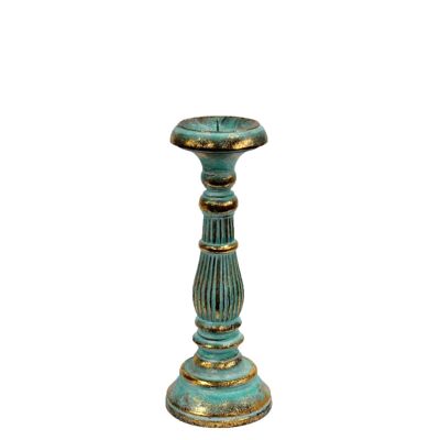 Vinstics-06 - Small Candle Stand - Turquois Gold - Sold in 1x unit/s per outer