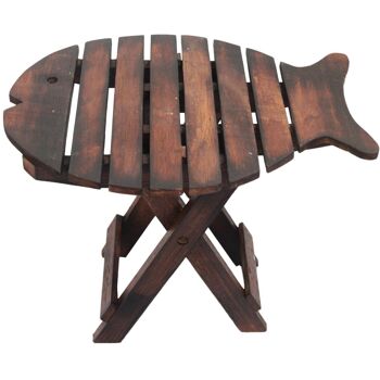 WAS-01 - Chaise Pliante Poisson - Bois Foncé - Vendue en 1x unité/s par extérieur 4