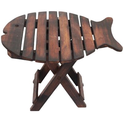 WAS-01 - Folding Fish Chair - Dark Wood - Sold in 1x unit/s per outer