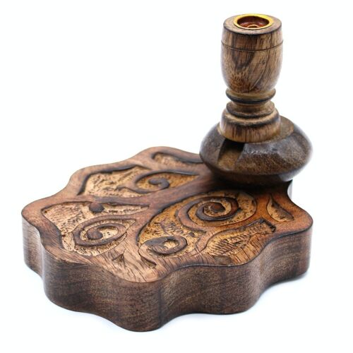 WBF-03 - Sm Mango Wood Backflow Burner - Tree of Life - Sold in 1x unit/s per outer