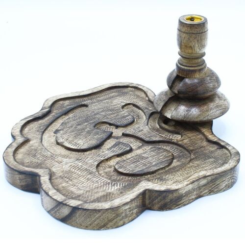 WBF-10 - Lrg Mango Wood Backflow Burner - Ohm - Sold in 1x unit/s per outer