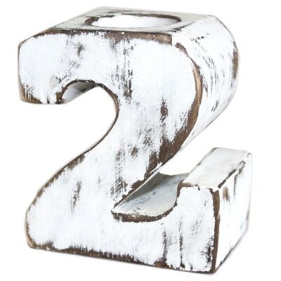 WBN-02 - Wooden Birthday Numbers - No.2 - Sold in 1x unit/s per outer