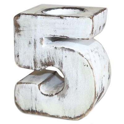 WBN-05 - Wooden Birthday Numbers - No.5 - Sold in 1x unit/s per outer