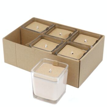 WLSoyC-05 - Bougie en pot de cire de soja White Label - Concombre et menthe - Vendu en 6x unité/s par extérieur 6