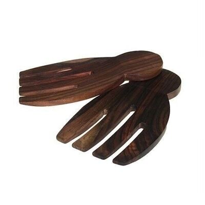 WSDS-04 - Salad Server Set - Hand Shape - Sonokeling - Sold in 4x unit/s per outer