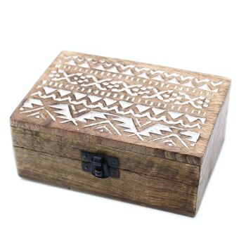 WWIB-03 - Boîte en bois lavé blanc - Design slave 6x4 - Vendu en 2x unité/s par extérieur 5