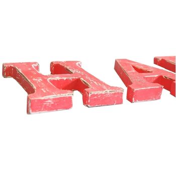 XSSL-09 - Shabby Chic Letters Red Wash - HAPPY - Vendu en 1x unité/s par extérieur 6