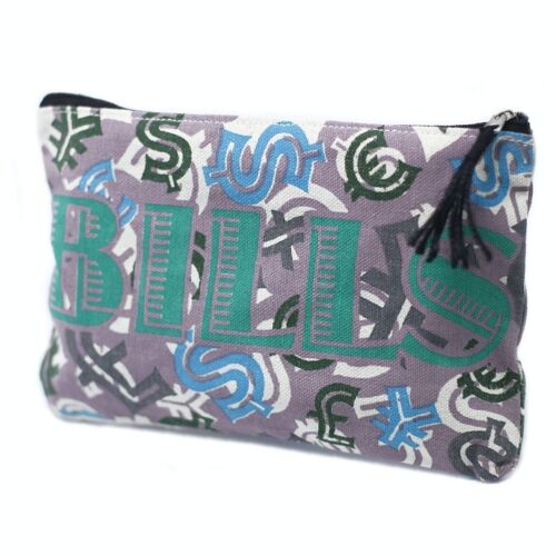 Zipp-07 - Classic Zip Pouch - Bills - Sold in 10x unit/s per outer