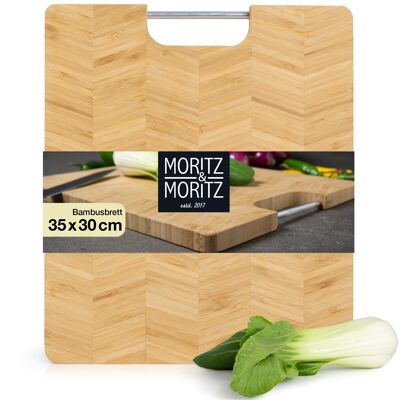 Moritz & Moritz Large Bamboo Chopping Board - 35 x 30 x 2 cm MM2299