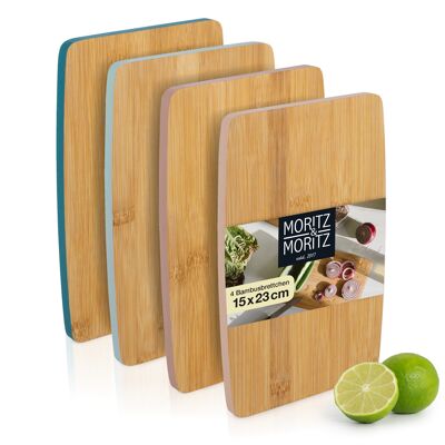 Moritz & Moritz 4X Small Bamboo Cutting Boards- 23 x 15 cm MM2317