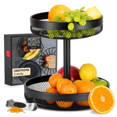 Moritz & Moritz Fruit Etagere black Metal MM2653