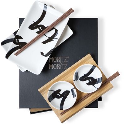 Moritz & Moritz Sushi Tableware Set for 2 People - 10 Parts MM4006